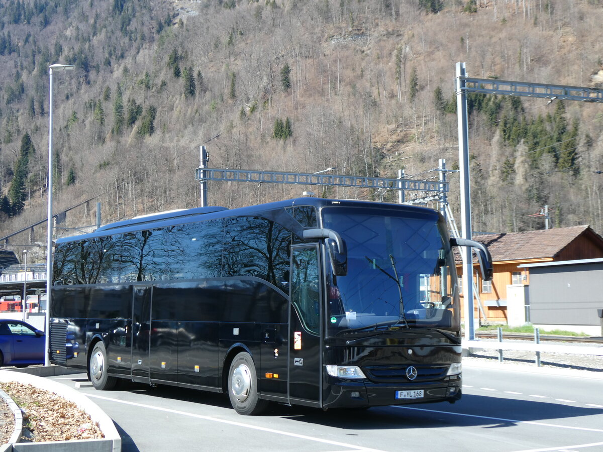 (273'106) - Aus Deutschland: ??? - F-YL 168 - Mercedes am 20. M�rz 2025 beim Bahnhof Interlaken Ost