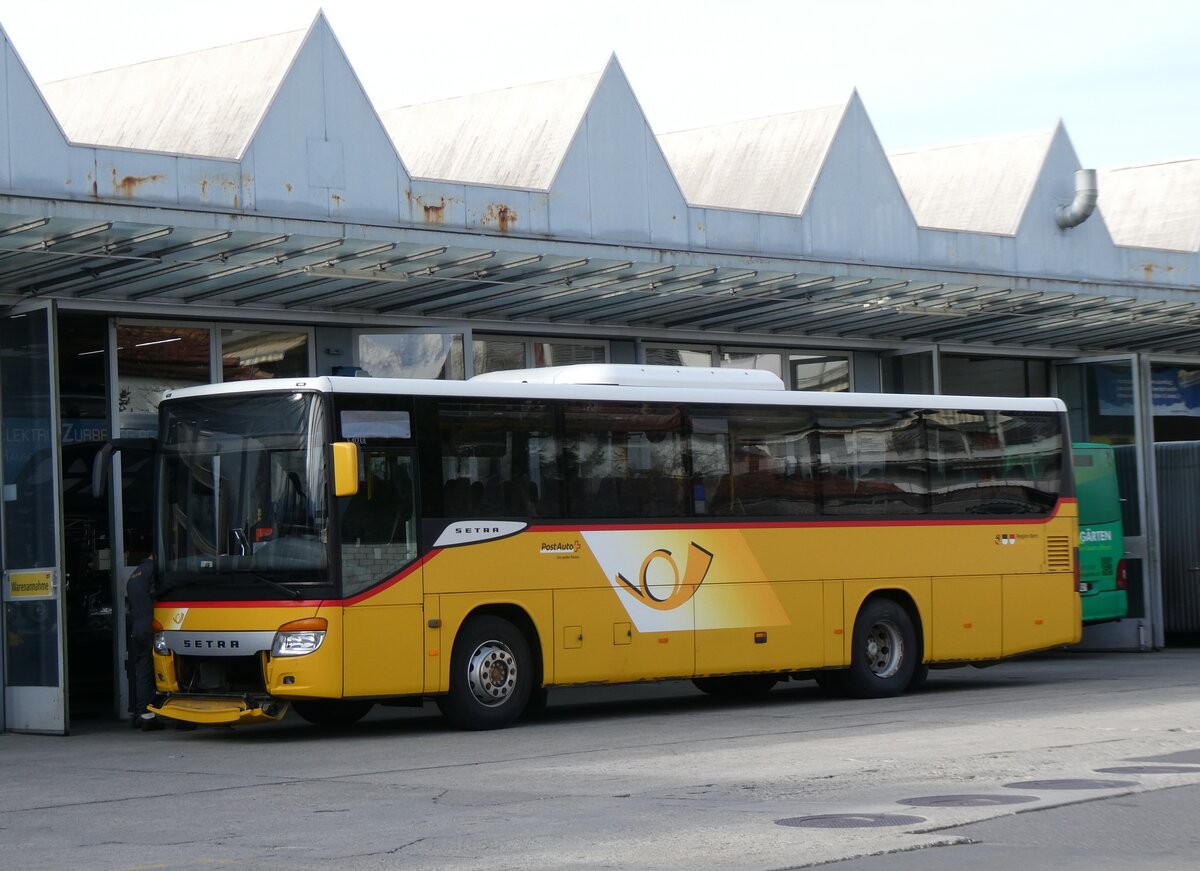 (273'111) - PostAuto Bern - BE 707'891/PID 4535 - Setra (ex Nr. 3; ex K�bli, Gstaad Nr. 3) am 20. M�rz 2025 in Thun, Garage STI