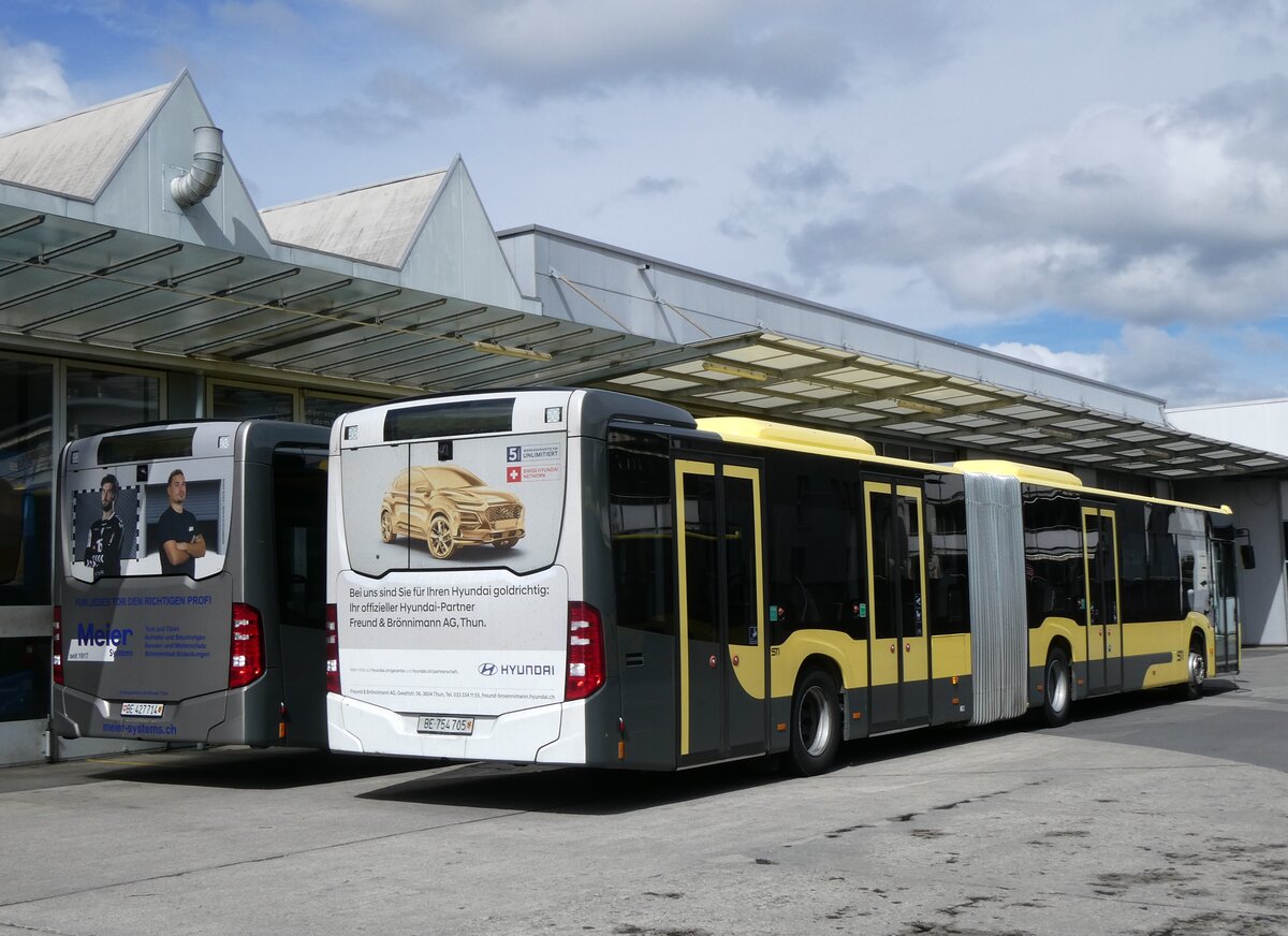 (273'144) - STI Thun - Nr. 705/BE 754'705 - Mercedes am 23. M�rz 2025 in Thun, Garage