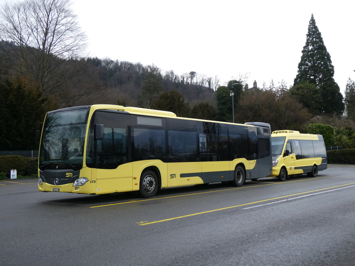(273'182) - STI Thun - Nr. 178/BE 752'178 - Mercedes am 25. M�rz 2025 bei der Schiffl�ndte Thun