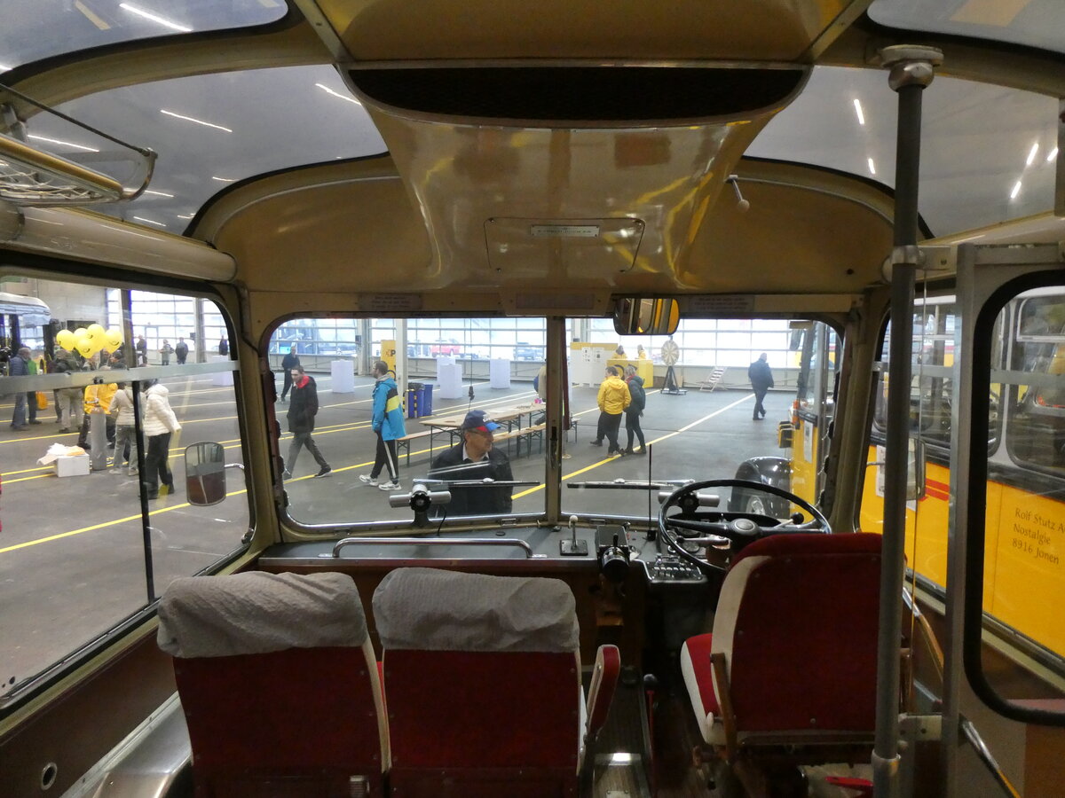 (273'331) - Stutz, Jonen - AG 7286 - FBW/FHS (ex Kellenberger, Heerbrugg; ex Schnider, Engelburg; ex P 23'207; ex P 21'007) am 29. M�rz 2025 in Affoltern, Garage (Innenaufnahme)