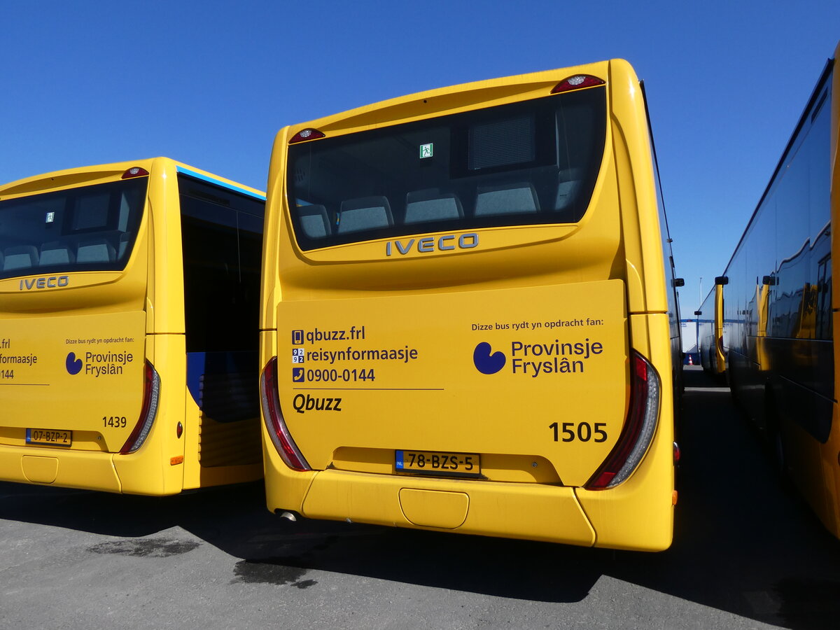 (273'644) - Qbuzz, Groningen - Nr. 1505/78-BZS-5 - Iveco am 5. April 2025 in Dokkum, Garage