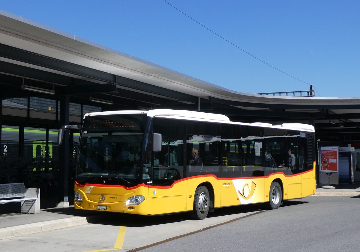 (273'843) - Amstein, Willisau - Nr. MB 24/LU 15'564/PID 11'788 - Mercedes am 11. April 2025 beim Bahnhof Sch�pfheim