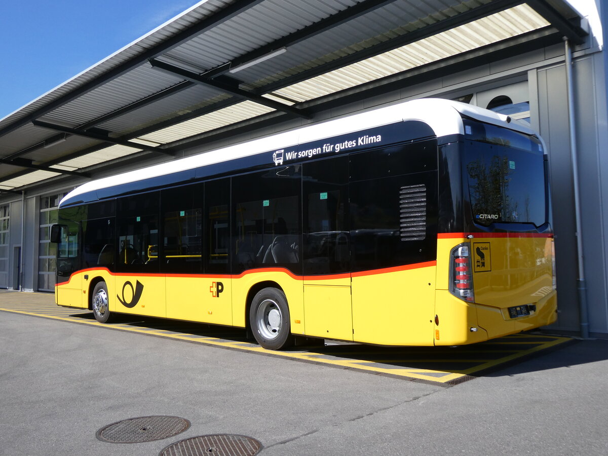 (273'889) - PostAuto Bern - PID 12'124 - eMercedes am 12. April 2025 in Winterthur, Daimler Buses