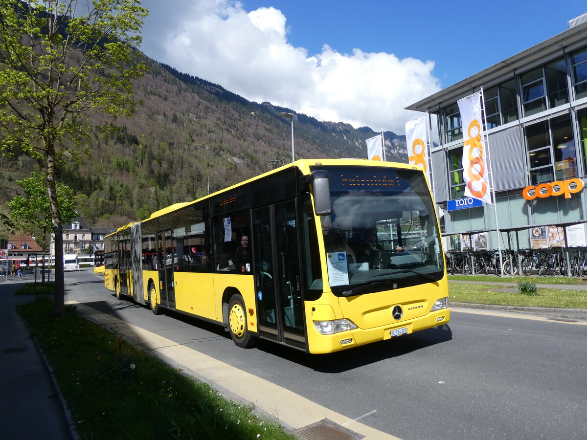 (274'035) - PostAuto Nordschweiz - BL 154'283/PID 12'419 - Mercedes (ex AAGL Liestal Nr. 98) am 15. April 2025 beim Bahnhof Interlaken Ost