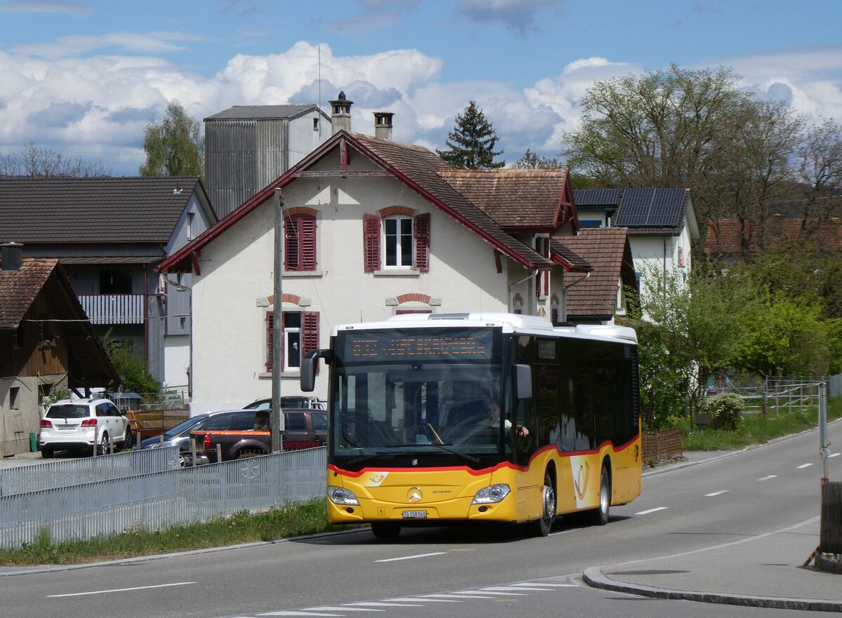 (274'115) - PostAuto Ostschweiz - TG 158'040/PID 11'234 - Mercedes am 22. April 2025 beim Bahnhof M�llheim-Wigoltingen