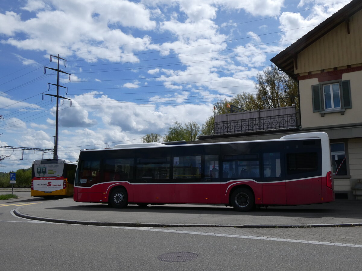 (274'123) - PostAuto Ostschweiz - TG 158'216/PID 12'413 - Mercedes (ex Wiener Linien, A-Wien Nr. 8153) am 22. April 2025 beim Bahnhof M�llheim-Wigoltingen