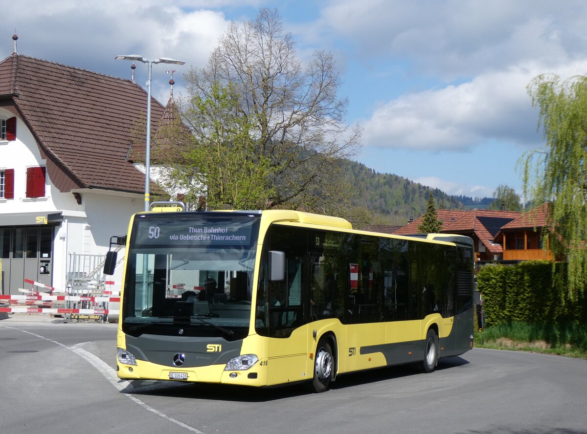 (274'141) - STI Thun - Nr. 416/BE 106'416 - Mercedes am 23. April 2025 in Blumenstein, Dorf