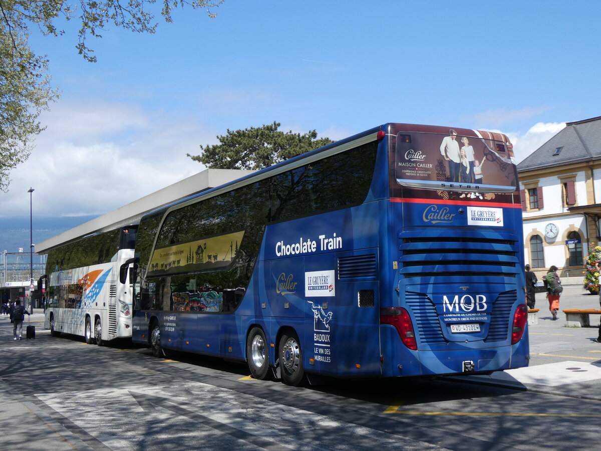 (274'269) - Gander, Ch�teau-d'Oex - VD 43'101 - Setra am 26. April 2025 beim Bahnhof Yverdon