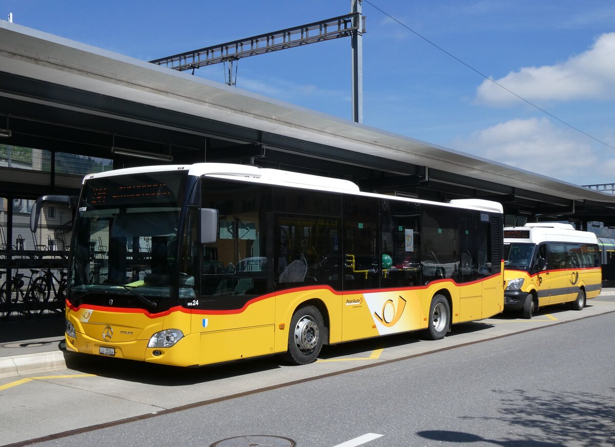 (274'342) - Amstein, Willisau - Nr. MB 24/LU 15'564/PID 11'788 - Mercedes am 28. April 2025 beim Bahnhof Sch�pfheim