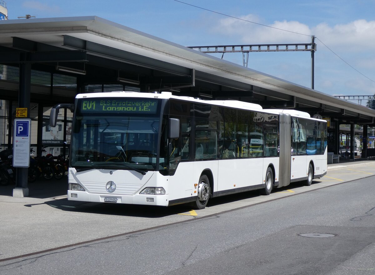 (274'346) - Eurobus, Arbon - Nr. 17/TG 229'684/PID 4235 - Mercedes (ex Nr. 73; ex Nr. 8) am 28. April 2025 beim Bahnhof Sch�pfheim