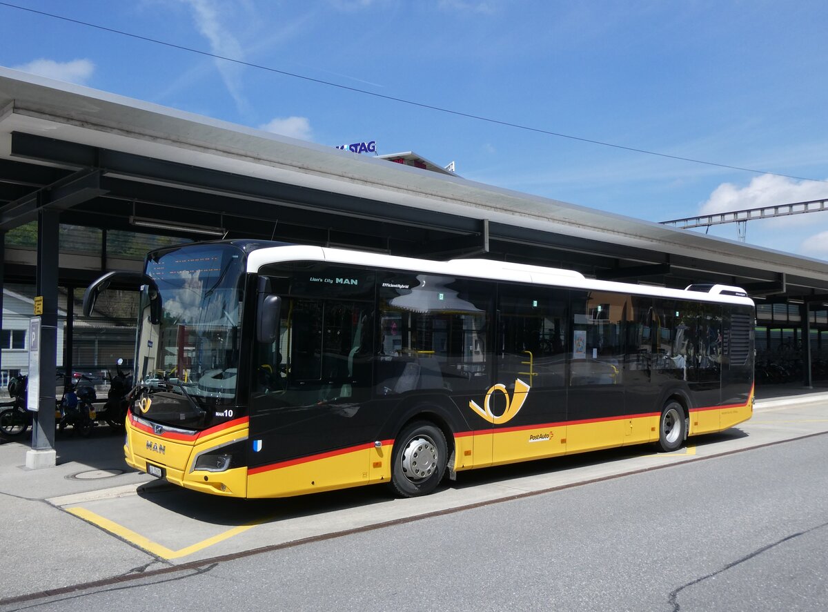 (274'352) - Amstein, Willisau - Nr. MAN 10/LU 15'605/PID 11'927 - MAN am 28. April 2025 beim Bahnhof Sch�pfheim