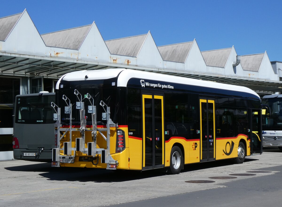(274'381) - PostAuto Bern - BE 610'536/PID 12'125 - eMercedes am 30. April 2025 in Thun, Garage STI