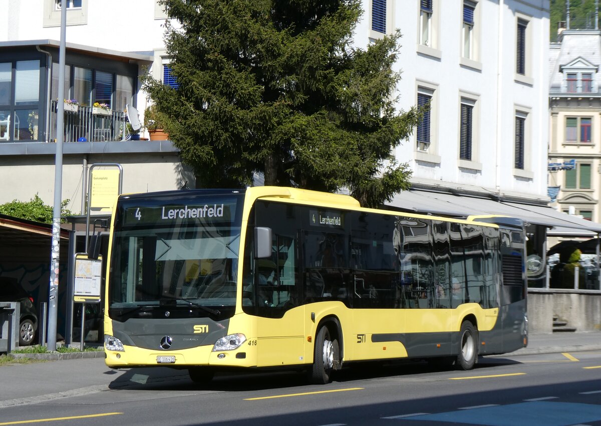 (274'388) - STI Thun - Nr. 416/BE 106'416 - Mercedes am 1. Mai 2025 in Thun, Guisanplatz