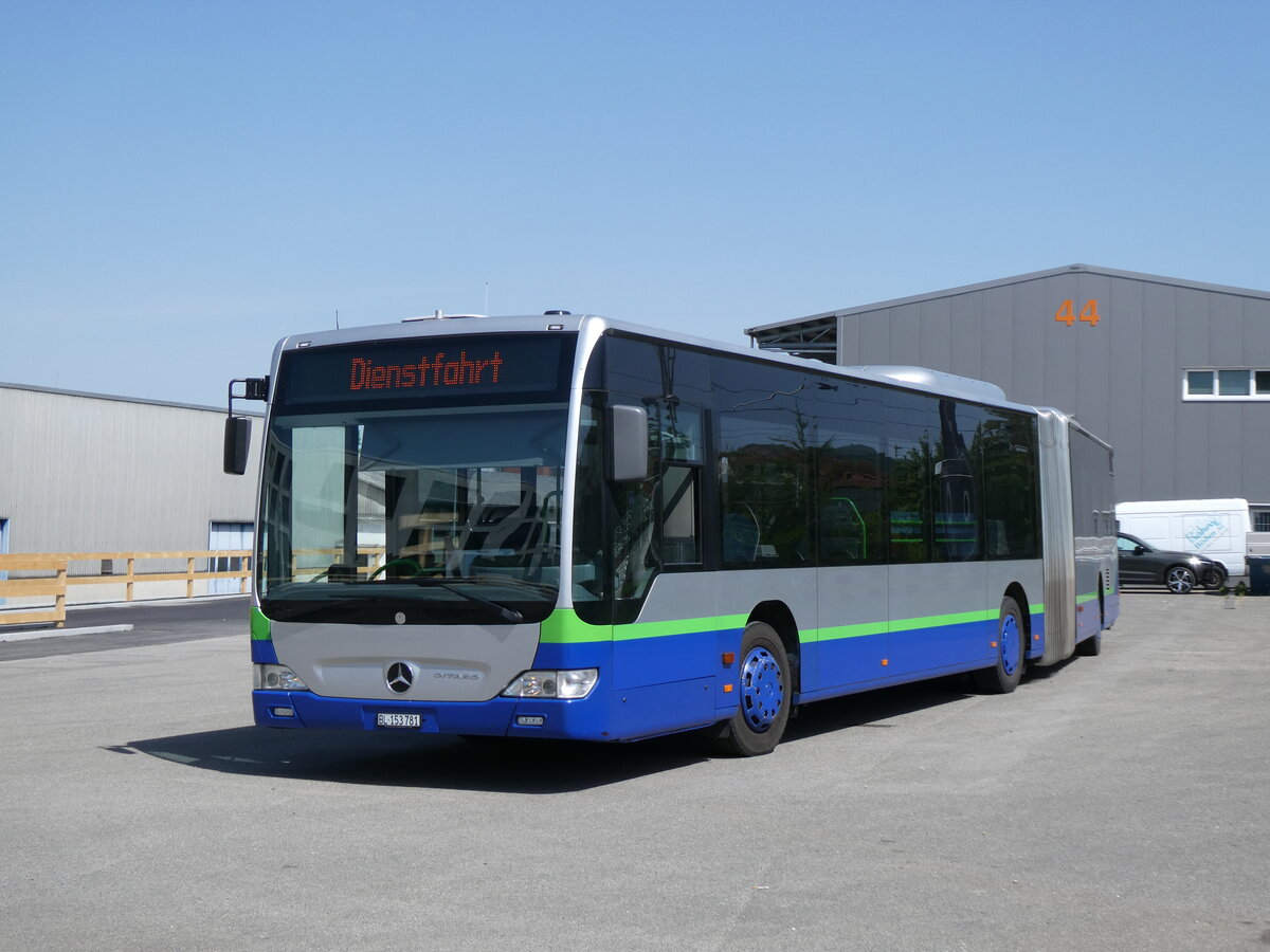 (274'437) - PostAuto Nordschweiz - BL 153'781/PID 12'422 - Mercedes (ex TPL Lugano Nr. 406) am 2. Mai 2025 beim Bahnhof Aesch