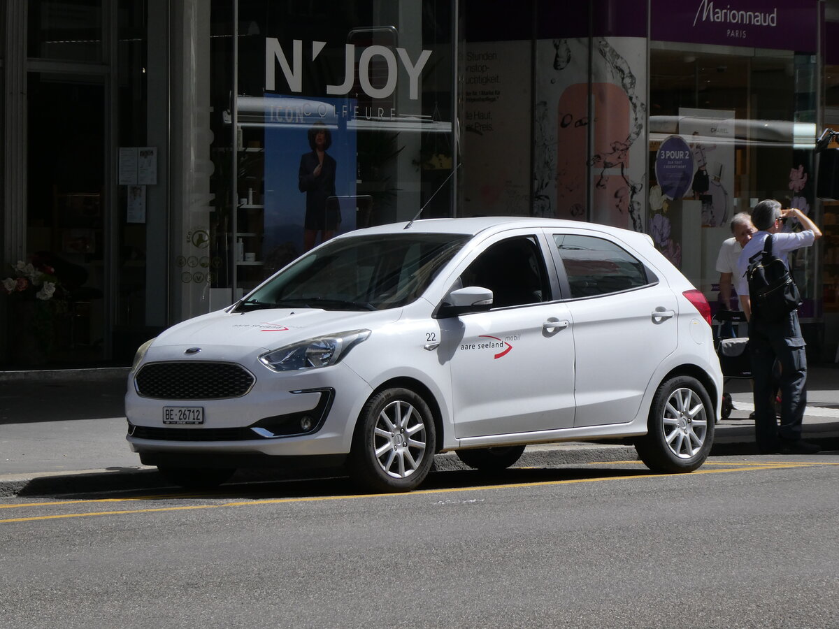 (274'491) - ASm Langenthal - Nr. 22/BE 26'712 - Ford am 2. Mai 2025 beim Bahnhof Biel