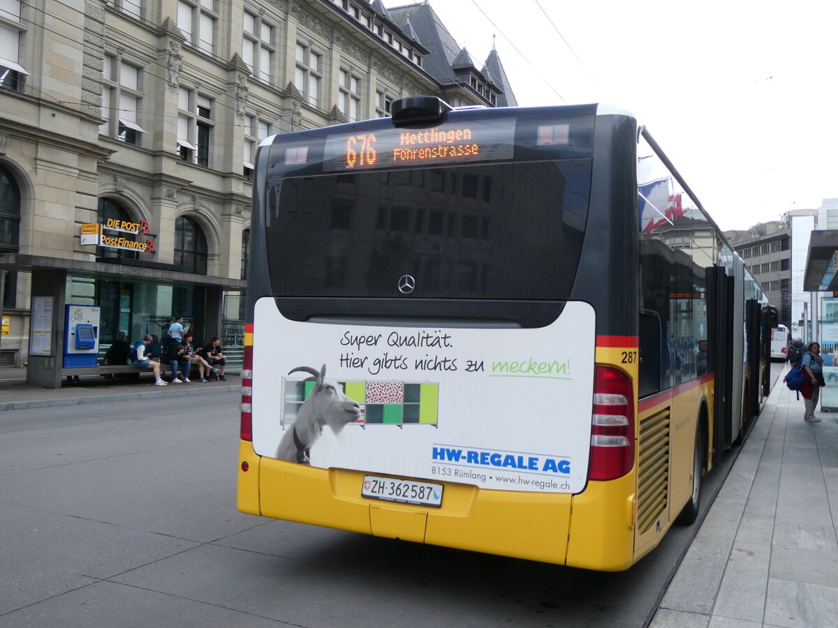 (274'638) - Moser, Flaach - Nr. 287/ZH 362'587/PID 5562 - Mercedes am 3. Mai 2025 beim Hauptbahnhof Winterthur