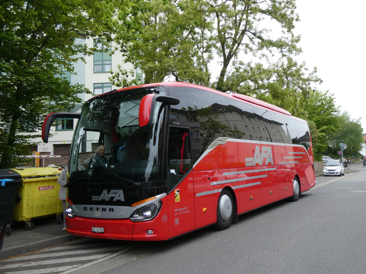 (274'871) - Aus der Schweiz: AFA Adelboden - Nr. 15/BE 26'702 - Setra am 7. Mai 2025 in Giessen, Hotel Steinsgarten