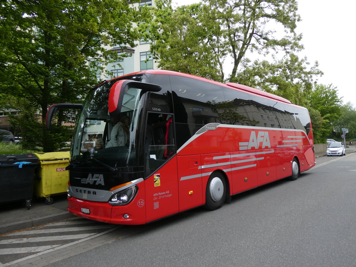 (274'872) - Aus der Schweiz: AFA Adelboden - Nr. 15/BE 26'702 - Setra am 7. Mai 2025 in Giessen, Hotel Steinsgarten