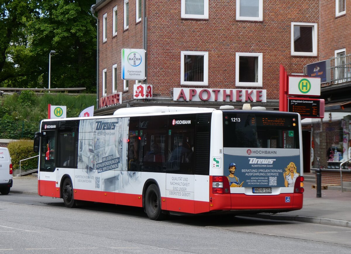 (275'080) - HHA Hamburg - Nr. 1213/HH-XB 1213 - MAN am 8. Mai 2025 in Hamburg, Wandsbek-Gartenstadt