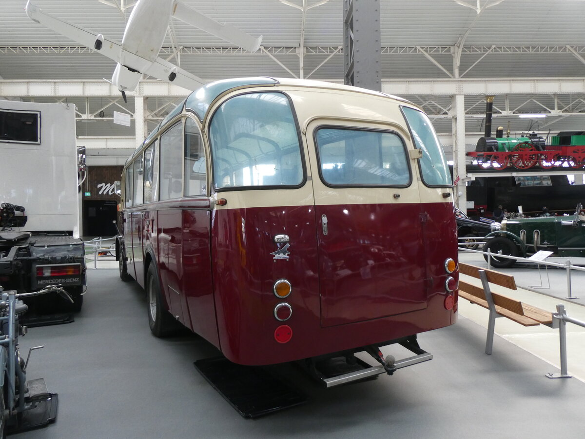 (275'481) - Museum, Sinsheim - Nr. 2 - Saurer/R&J (ex Renndienst-Fahrzeug; ex Sol�r&Fontana, CH-Ilanz) am 12. Mai 2025 in Speyer, Technik-Museum