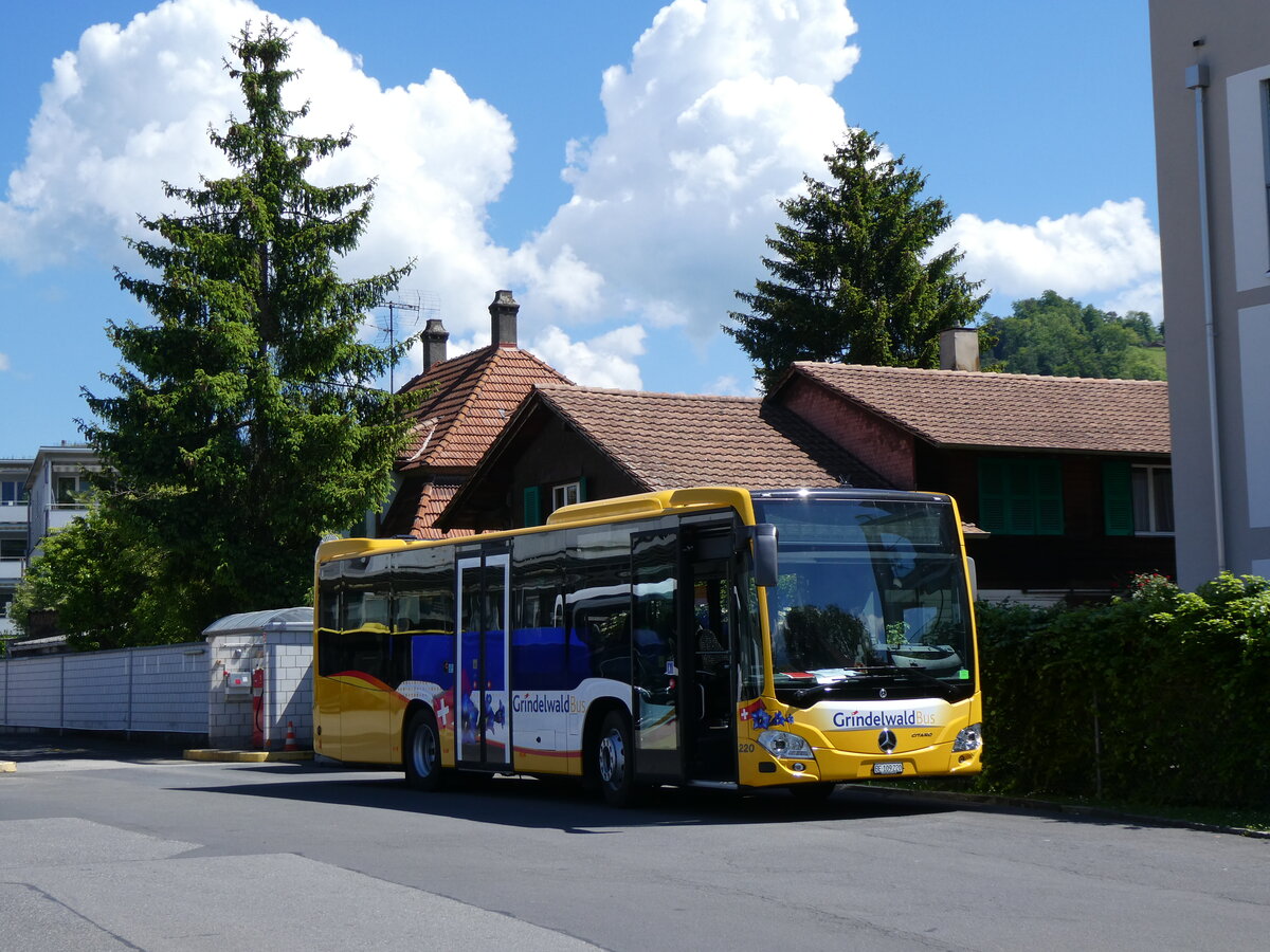 (275'550) - GrindelwaldBus, Grindelwald - Nr. 220/BE 109'220 - Mercedes am 14. Mai 2025 in Thun, Garage STI