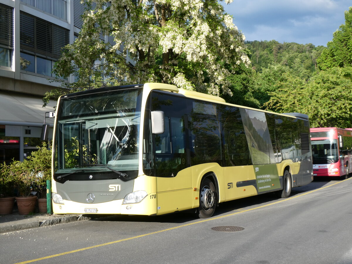 (275'685) - STI Thun - Nr. 178/BE 752'178 - Mercedes am 17. Mai 2025 bei der Schiffl�ndte Thun