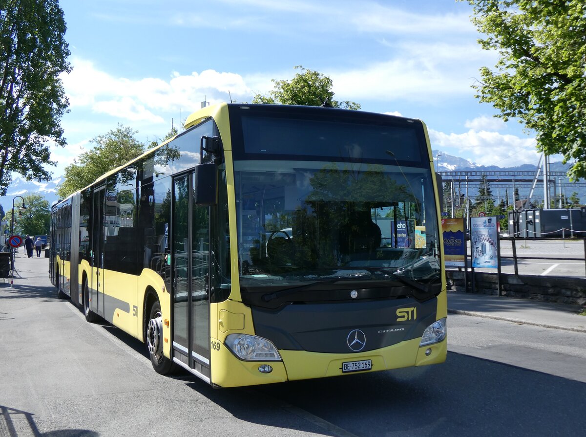(275'709) - STI Thun - Nr. 169/BE 752'169 - Mercedes am 19. Mai 2025 bei der Schiffl�ndte Thun