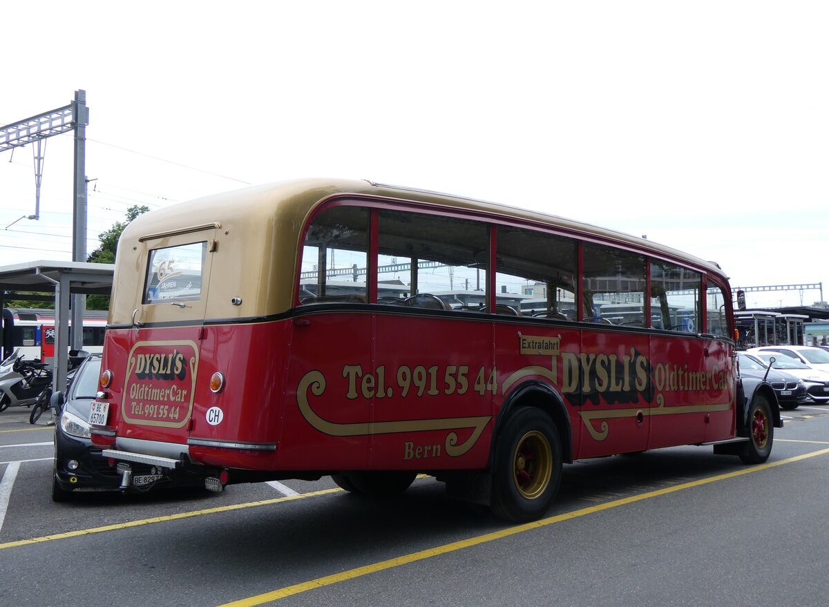 (275'802) - Dysli, Bern - Nr. 19/BE 65'700 - Saurer/Saurer (e P 23'085; ex P 2137) am 25. Mai 2025 in Thun, CarTerminal