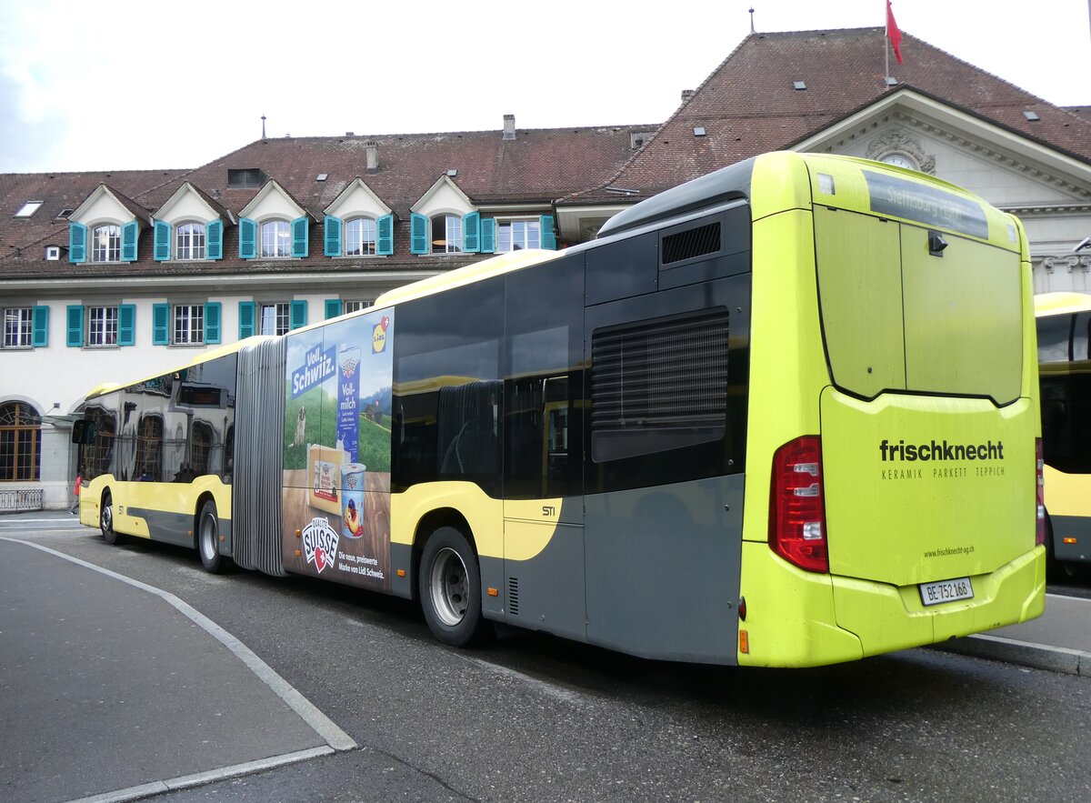 (275'823) - STI Thun - Nr. 168/BE 752'168 - Mercedes am 26. Mai 2025 beim Bahnhof Thun
