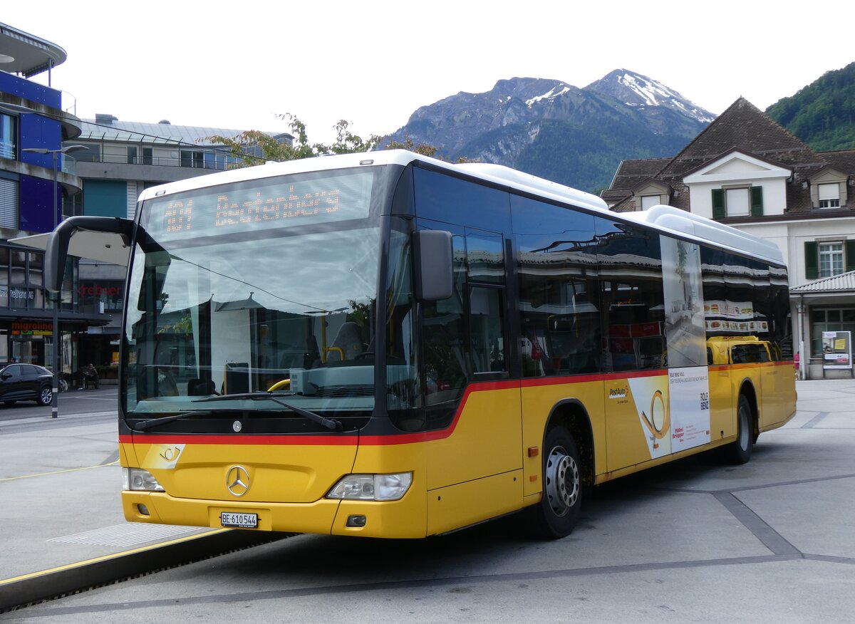 (275'911) - PostAuto Bern - BE 610'544/PID 5417 - Mercedes (ex BE 538'988; ex BE 637'781) am 29. Mai 2025 beim Bahnhof Interlaken West