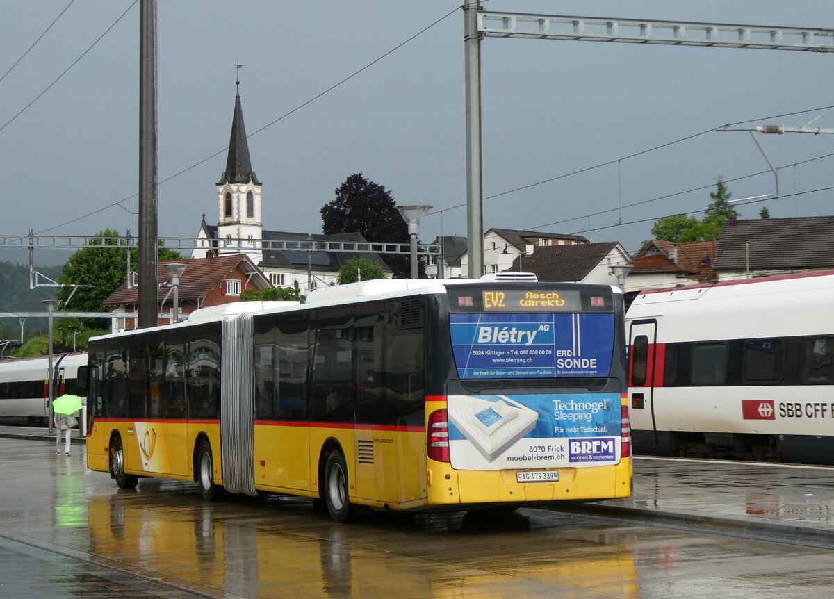 (276'257) - PostAuto Nordschweiz - BL 479'339/PID 5257 - Mercedes (ex SO 148'553) am 3. Juni 2025 beim Bahnhof Laufen
