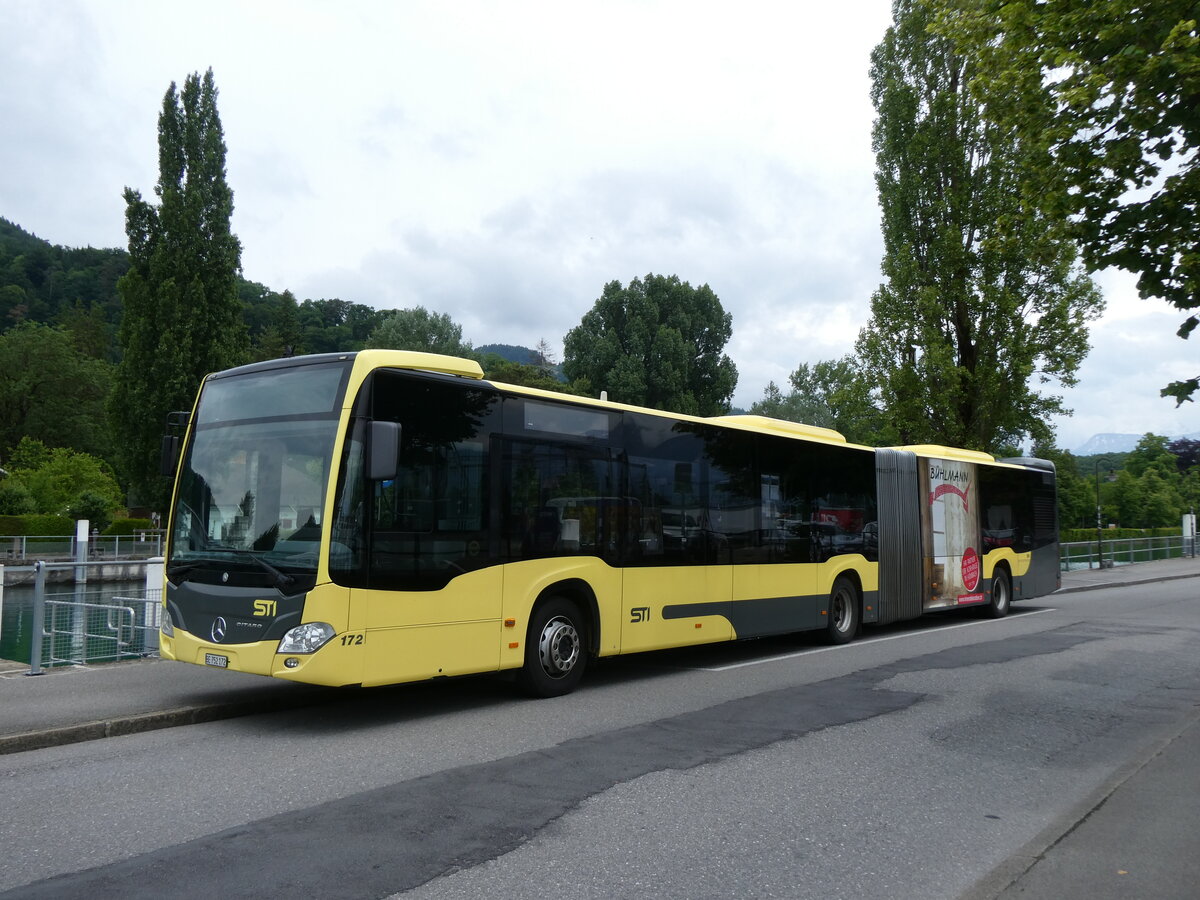 (276'263) - STI Thun - Nr. 172/BE 752'172 - Mercedes am 4. Juni 2025 bei der Schiffl�ndte Thun