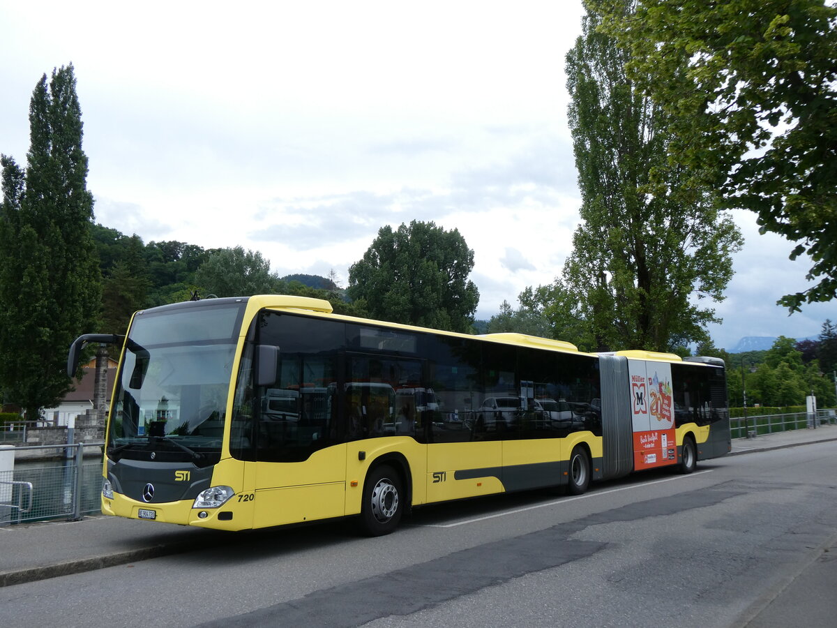 (276'287) - STI Thun - Nr. 720/BE 904'720 - Mercedes am 5. Juni 2025 bei der Schiffl�ndte Thun