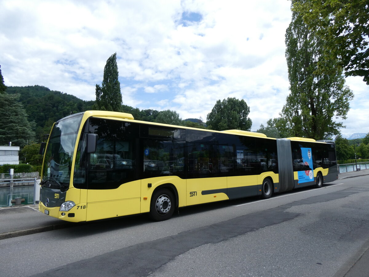 (276'331) - STI Thun - Nr. 718/BE 904'718 - Mercedes am 6. Juni 2025 bei der Schiffl�ndte Thun