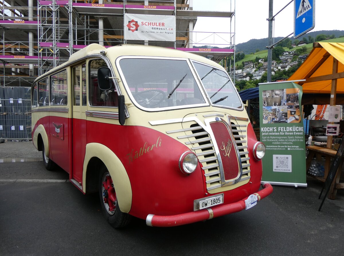 (276'354) - Dillier, Sarnen - OW 1805 -Saurer/R&J am 7. Juni 2025 in Sarnen, OiO