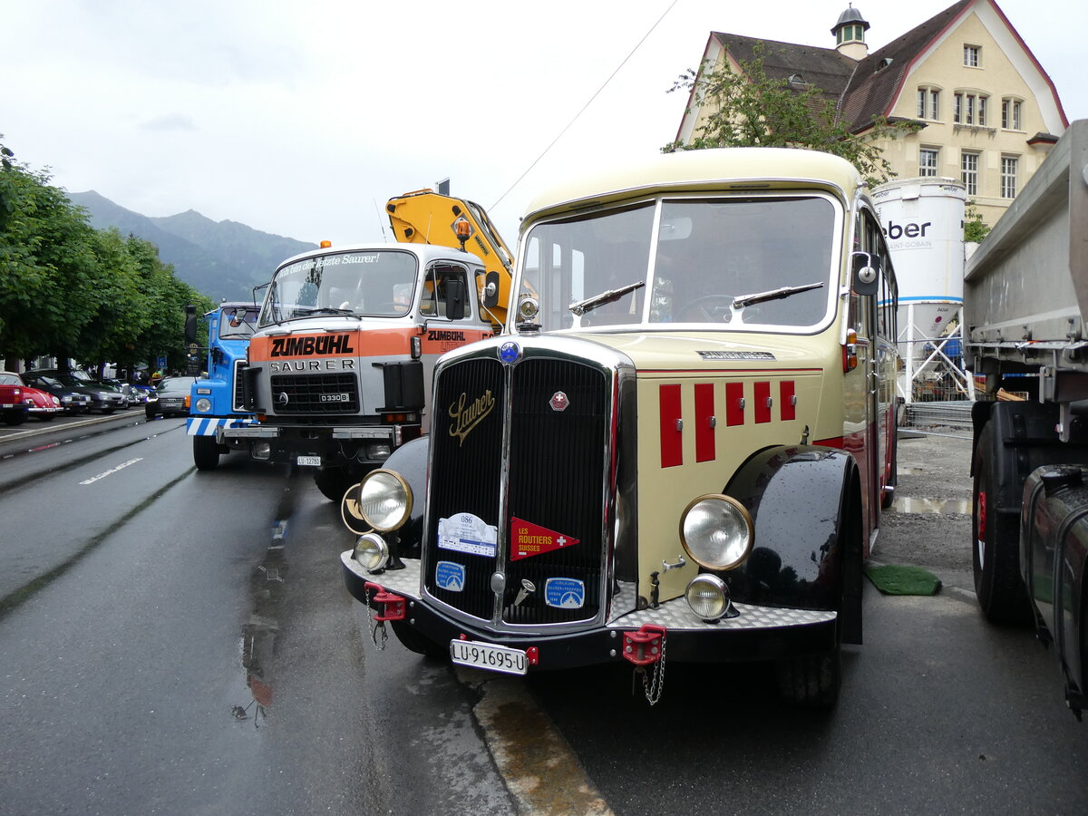 (276'357) - Imfeld, Sachseln - OW 91'695 U - Saurer/T�scher (ex L�tscher, Neuheim) am 7. Juni 2025 in Sarnen, OiO