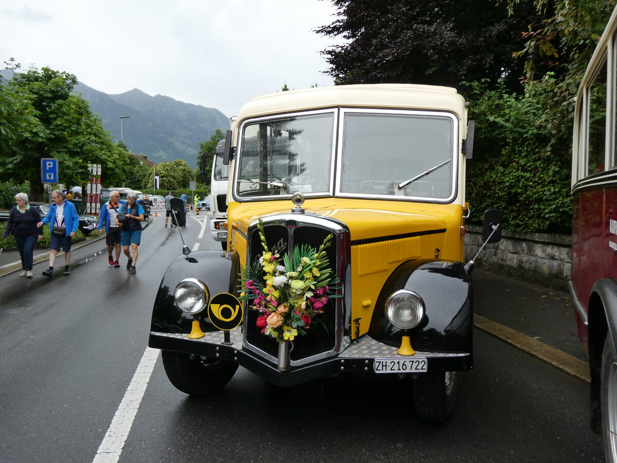 (276'370) - Moser, Sch�nenberg - ZH 216'722 - Berna/Hess (ex Barenco, Faido) am 7. Juni 2025 in Sarnen, OiO