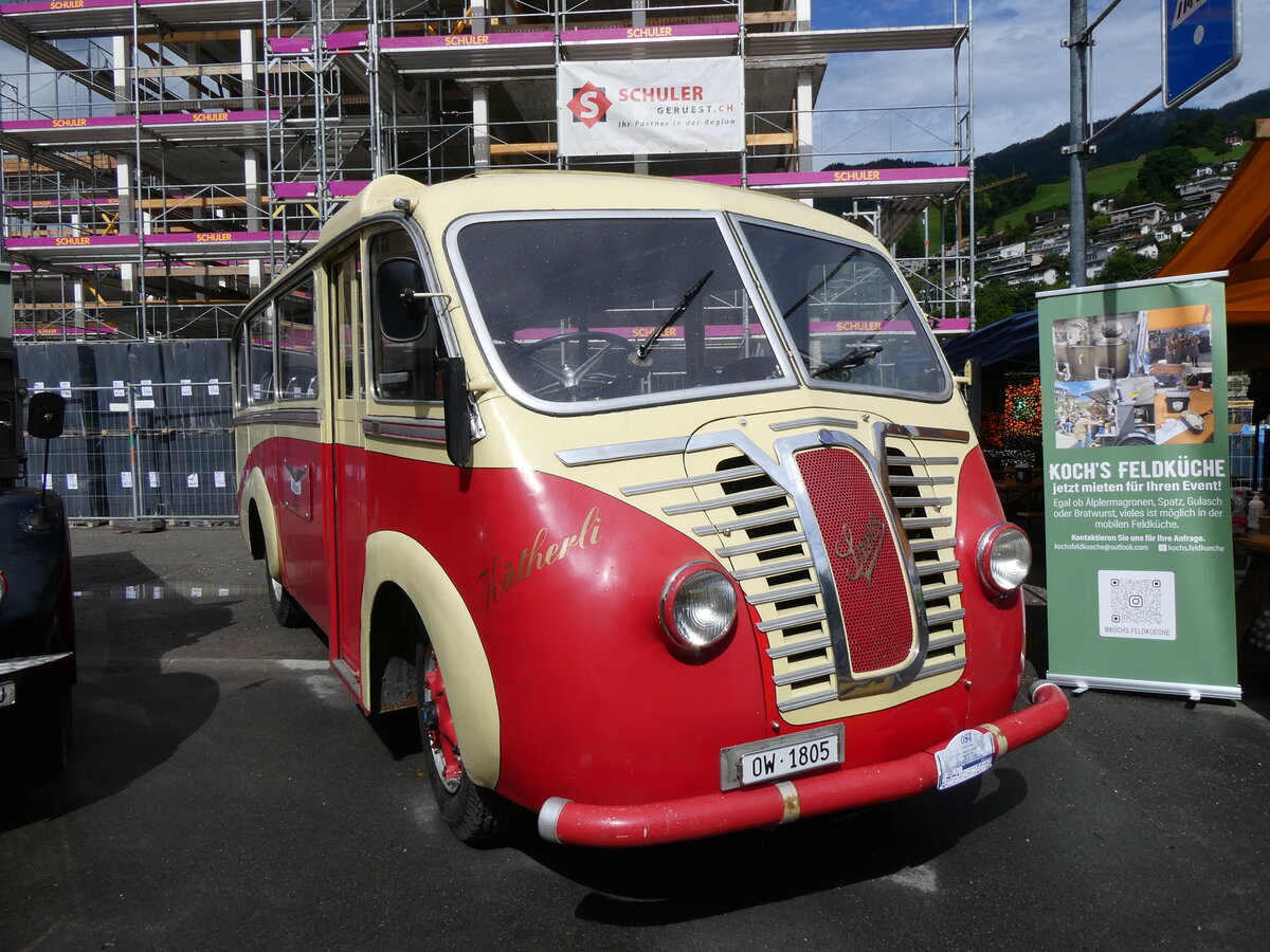 (276'394) - Dillier, Sarnen - OW 1805 - Saurer/R&J am 7. Juni 2025 in Sarnen, OiO