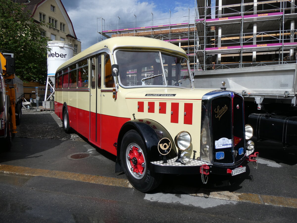 (276'395) - Imfeld, Sachseln - OW 91'695 U - Saurer/T�scher (ex L�tscher, Neuheim) am 7. Juni 2025 in Sarnen, OiO