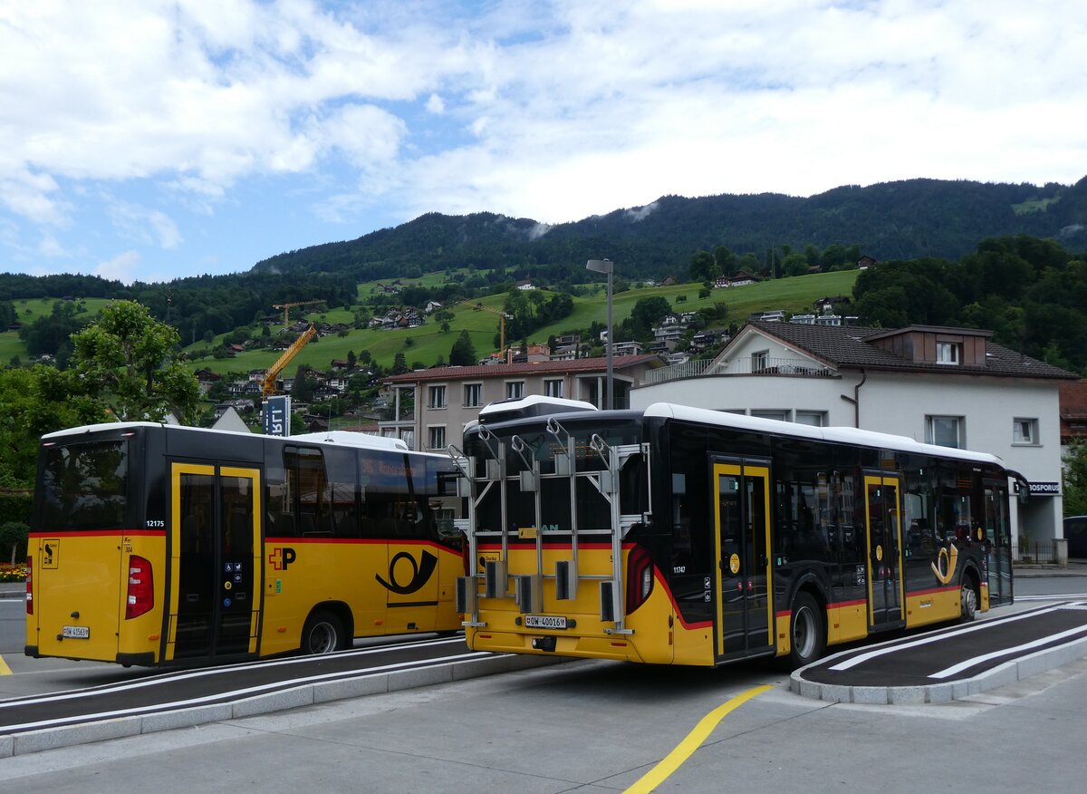 (276'451) - PostAuto Zentralschweiz - Nr. 516/OW 40'016/PID 11'747 - MAN am 7. Juni 2025 beim Bahnhof Sarnen
