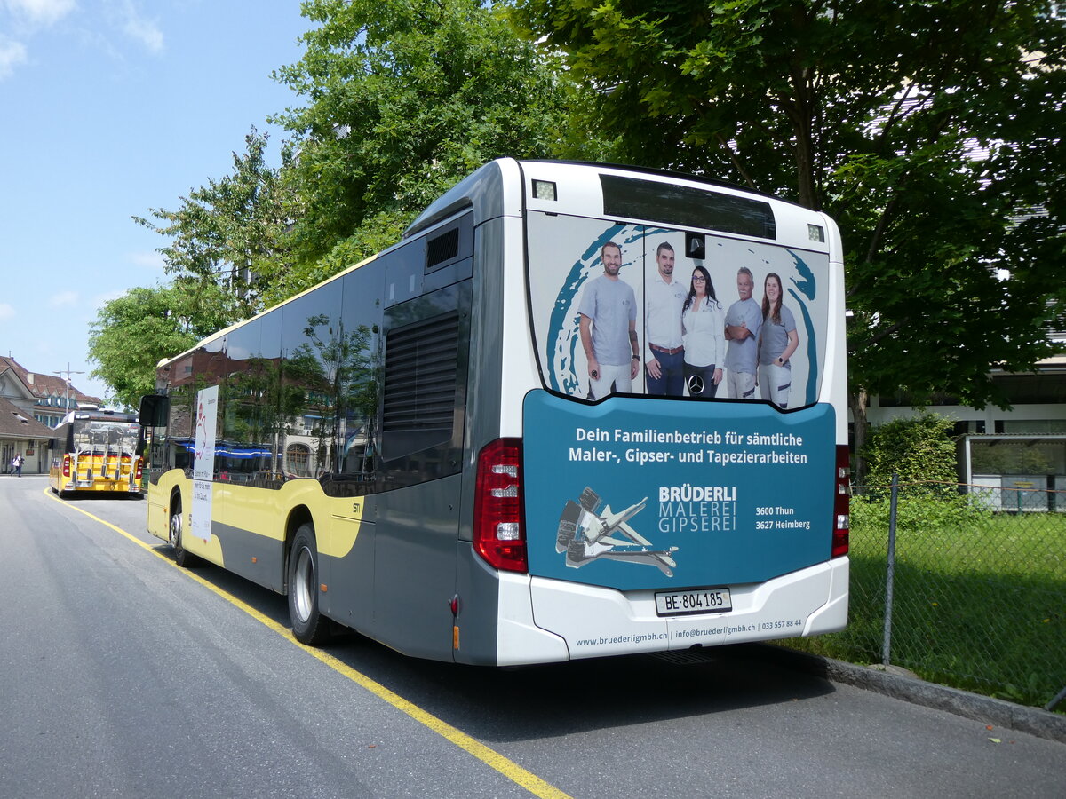 (276'496) - STI Thun - Nr. 185/BE 804'185 - Mercedes am 8. Juni 2025 bei der Schiffl�ndte Thun