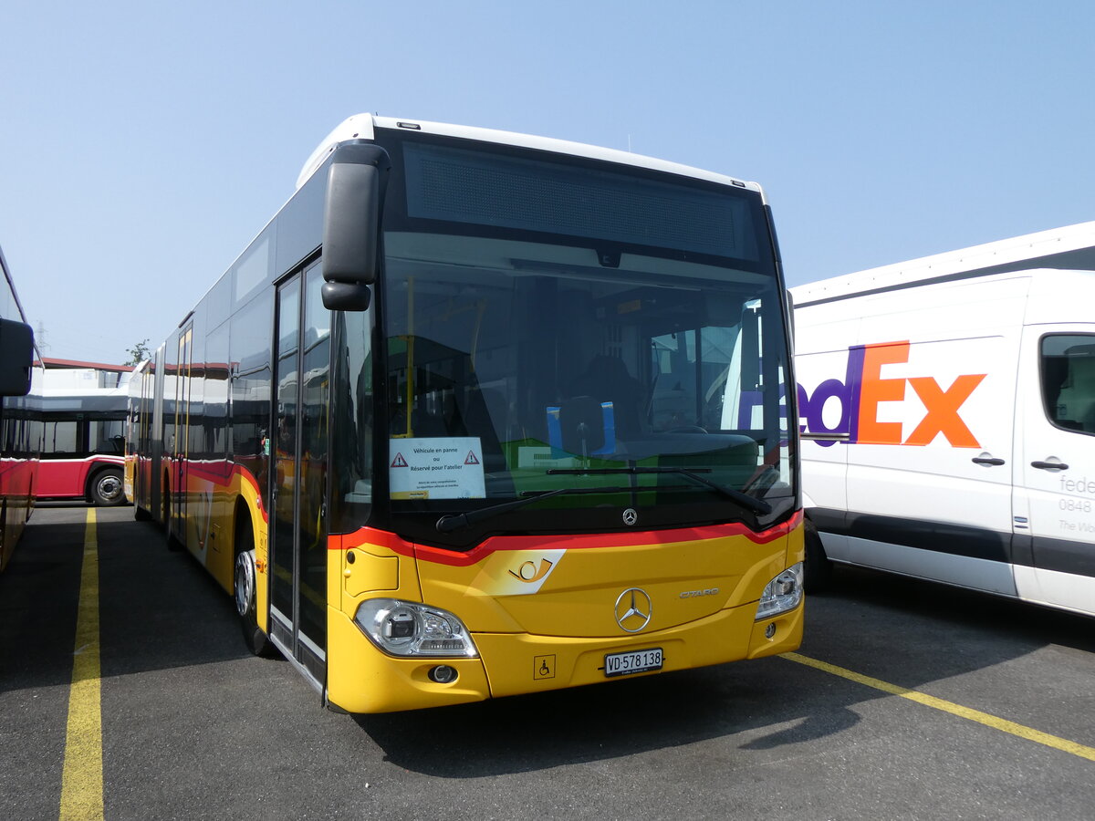 (276'514) - CarPostal Ouest - VD 578'138/PID 11'775 - Mercedes am 9. Juni 2025 in Kerzers, Interbus