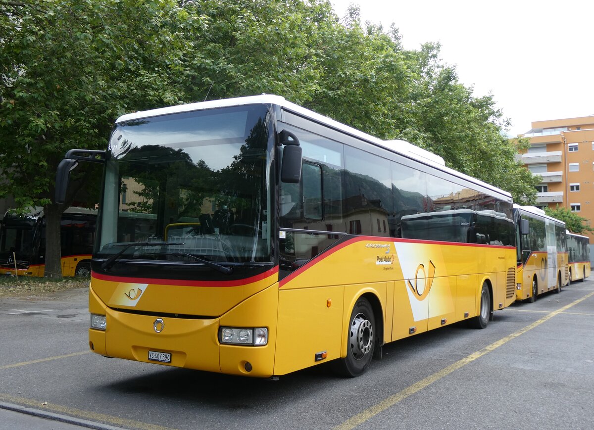 (276'714) - PostAuto Wallis - VS 407'396/PID 5721 - Irisbus am 14. Juni 2025 in Brig, Garage