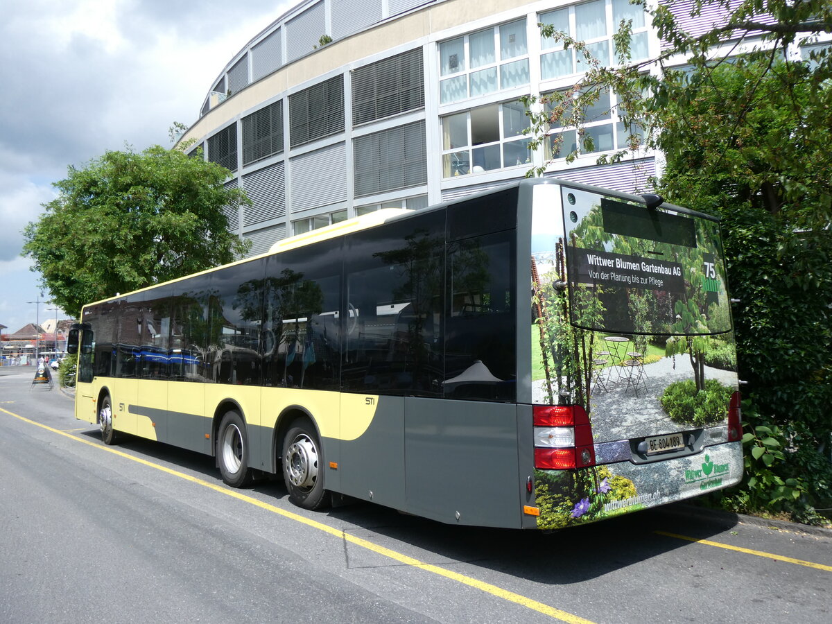 (276'789) - STI Thun - Nr. 189/BE 804'189 - MAN am 16. Juni 2025 bei der Schiffl�ndte Thun