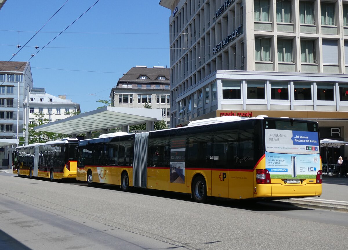 (276'839) - Eurobus, Arbon - Nr. 7/TG 52'209/PID 11'132 - MAN am 17. Juni 2025 beim Bahnhof St. Gallen