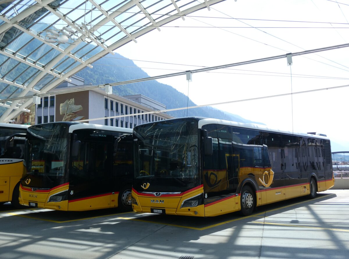 (276'926) - PostAuto Graub�nden - GR 184'614/PID 11'930 - MAN am 18. Juni 2025 in Chur, Postautostation