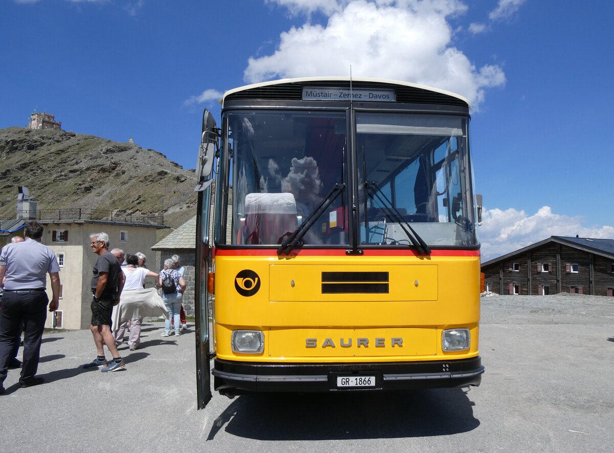 (277'048) - Aus der Schweiz: Gaudenz, Andeer - GR 1866 - Saurer/R&J (ex Mark, Andeer PID 2824; ex PostAuto Graub�nden; ex P 24'350) am 19. Juni 2025 auf dem Stilfserjoch