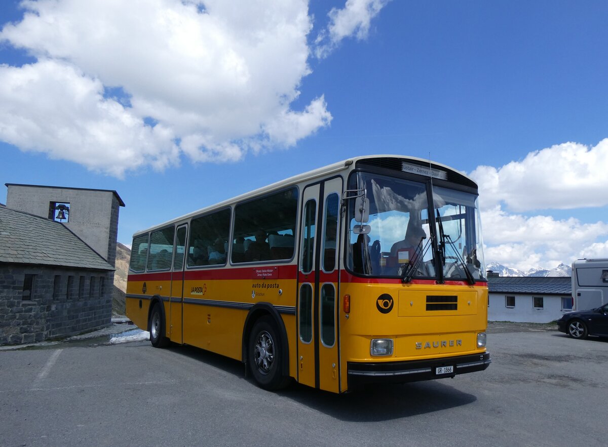 (277'051) - Aus der Schweiz: Gaudenz, Andeer - GR 1866 - Saurer/R&J (ex Mark, Andeer PID 2824; ex PostAuto Graub�nden; ex P 24'350) am 19. Juni 2025 auf dem Stilfserjoch