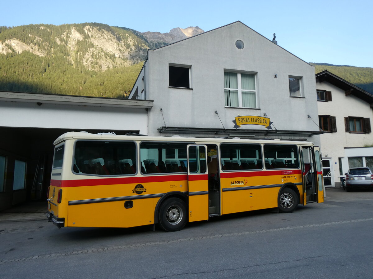 (277'076) - Gaudenz, Andeer - GR 1866 - Saurer/R&J (ex Mark, Andeer PID 2824; ex PostAuto Graub�nden; ex P 24'350) am 19. Juni 2025 in Andeer, Garage